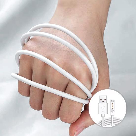 60 см магнитный USB-кабель для зарядки смарт-часов, быстрая зарядка, чистый медный провод, 4-контактный, не спутывающийся кабель для зарядки