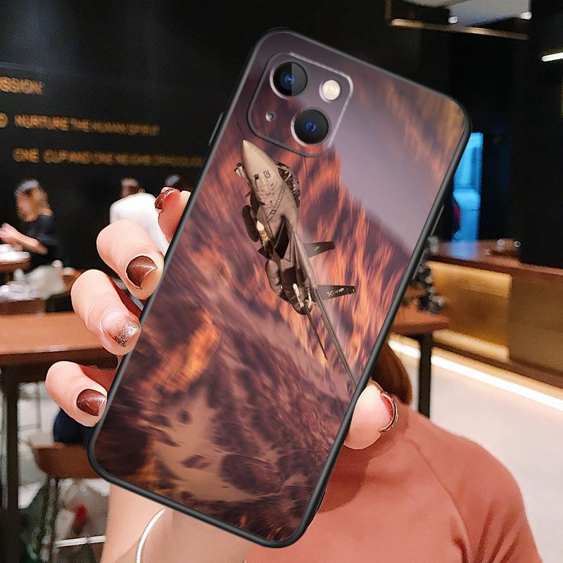 Чехол для телефона F14 Fighter Tomcat для iPhone 16 Pro Max 15 13 12 11 14 Pro Max Plus 12 13 Mini XR 16e Funda Cover