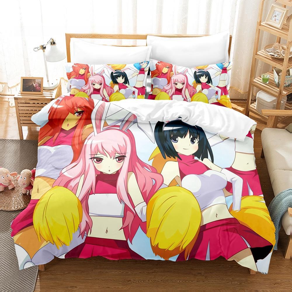 Новый аниме The Familiar of Zero Постельное белье Single Twin Full Queen King Size Bed Set Adult Kid Bedroom Duvet cover Sets Anime Bed