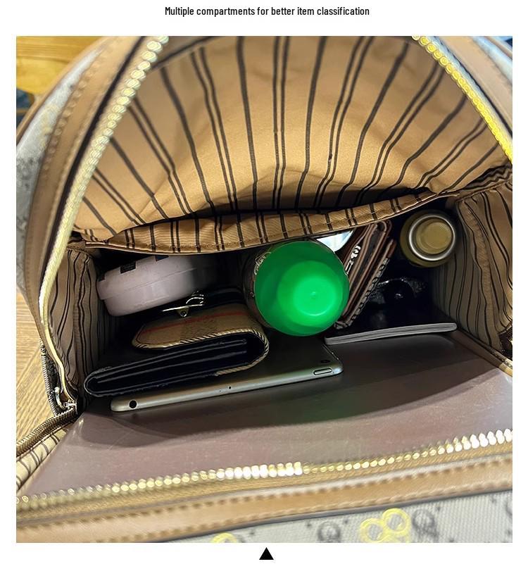 Женский модный рюкзак из натуральной кожи большой вместимости 2025 – Многофункциональный дорожный рюкзак