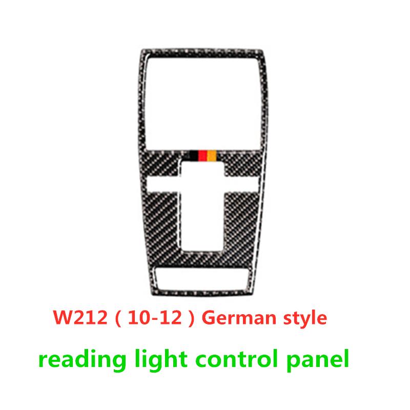 Подходит для Mercedes Benz C Class W204 E Class W212, аксессуары из углеродного волокна, светильник для чтения в салоне автомобиля, отделка