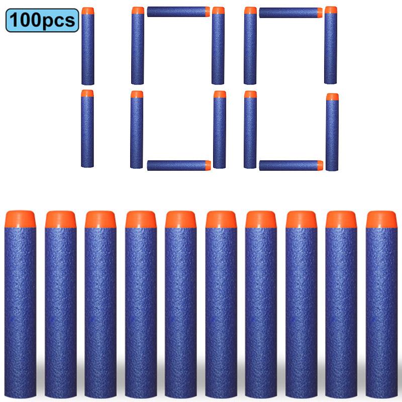 7,2 см 100 шт. Идеально для Nerf Мягкие Пули Снаряды Круглая Голова Пополняемые Губчатые Пули Детская Игрушечная Пушка Пули Идеально для Бластеров NERF N-Strike