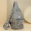 Soft Leather Chest Bag Women Crossbody Bag Single Shoulder Bag