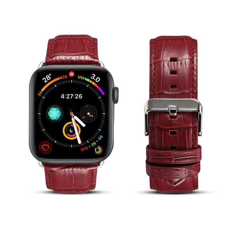 Denior популярный Apple 6-го поколения iwatch1234567 ремешок из натуральной кожи первого слоя с узором под аллигатора из коровьей кожи