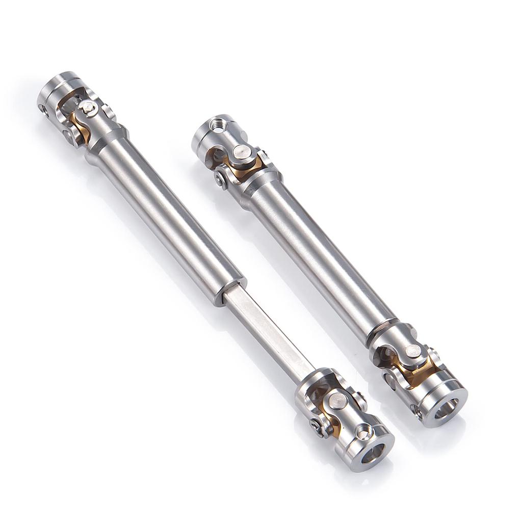 TRZX RC Metal Drive Shaft 40-260mm Upgrade Part for 1:14 Tamiya Trailer Tractor Truck RC Crawler Car (70-90mm)