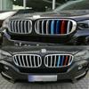 Зажим для крышки решетки с 7 планками для BMW X5 F15 2014-2018 X6 F16 2015-2016, передняя решетка для почек, спортивный стиль M, цвет, декоративная
