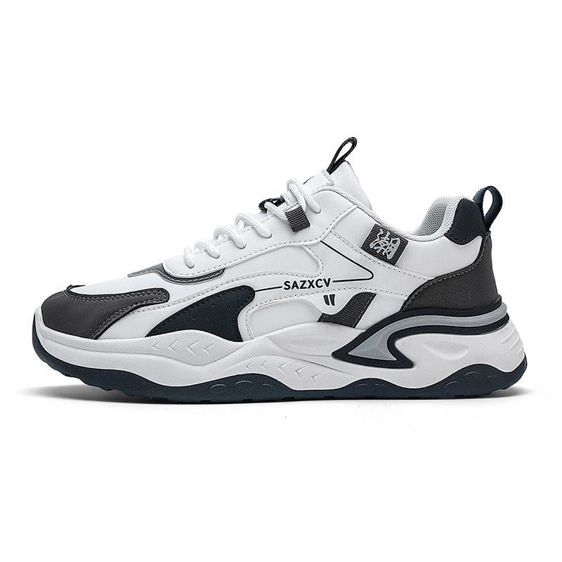 Men's shoes 2026 new spring fashion sports running dad shoes versatile leather breathable casual shoes NK115