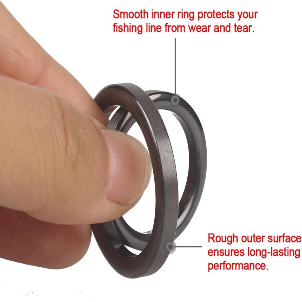 80/120PCS High Hardness Fishing Rod Repair Kit Fishing Rod Eyelets Kit  For Rod Building