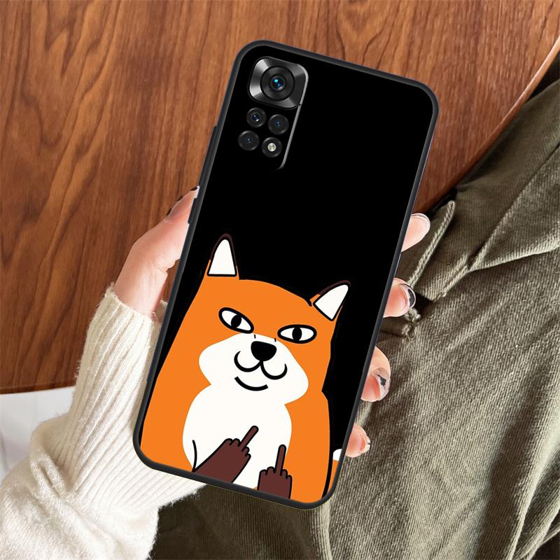 Anime Funny Fox Case For Xiaomi Redmi Note 14 Pro 13 12 11 10 15 Pro Plus Redmi 15 C 13 10C 12C 14C 13C Cover
