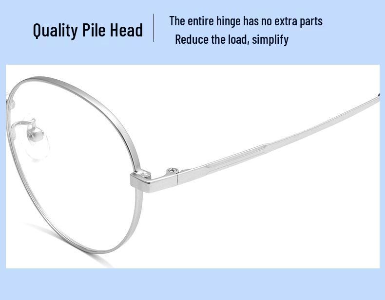 Baishifen Легкая Немагнитная Титановая Ретро Круглая Оправа для Очков для Маленьких Лиц (1010-й)