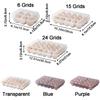 Plastic Egg Storage Box 6/15/24 Grids Space Saving Refrigerator Egg Organizer with Lid Anti-collision Egg Protector for Kitchen
