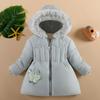 Butterfly Girl Winter Jacket Children's Thicken Jacket Kids Cotton-padded Clothes Winter Jacket