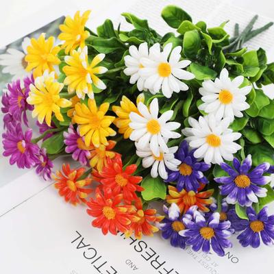 5/10 шт. Реалистичный искусственный букет маргариток Устойчивый к УФ-лучам Искусственный цветок для дома, сада, отеля, офиса Весенне-летний уличный декор