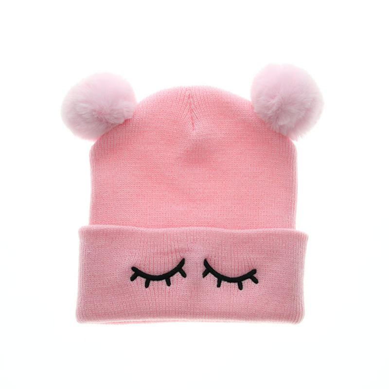 Cute Baby Hats Toddler Kids Boys Girls Knitted Crochet Beanie Winter Warm Cap