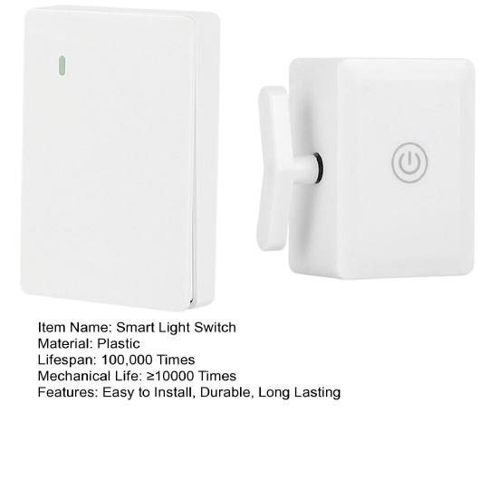Smart Wireless Light Switch Controller with Remote Control Long Sensing Range No Wiring Required Turn Off Lights Artifact Smart Switch Button