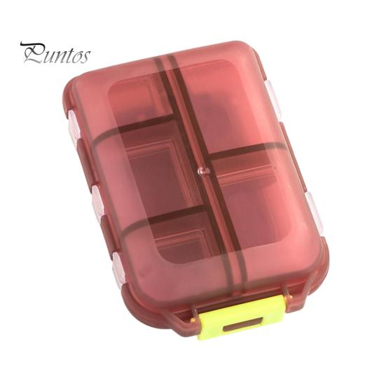 Портативный органайзер для таблеток с 10 отделениями, пыленепроницаемый, компактный, прозрачный контейнер для хранения, легкий держатель для таблеток