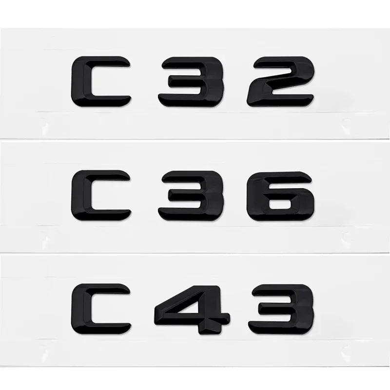 3D Car Tail Letter Stickers Badge for Mercedes Benz C Class C32 C36 C43 C55 C63 C180 C200 C220 C230 Auto Rear Trunk Emblem ZC2