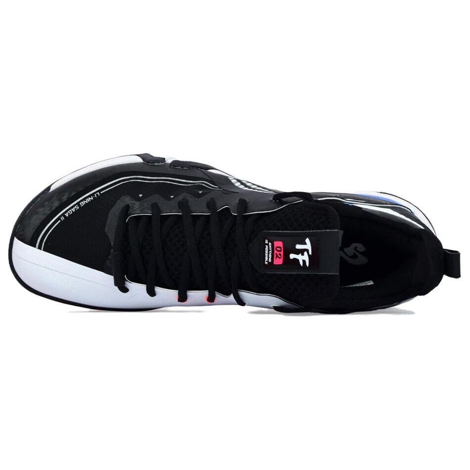 Li Ning Saga Pro 2 Pro Удобные кроссовки для бадминтона средней высоты Унисекс Черные AYAT003-1