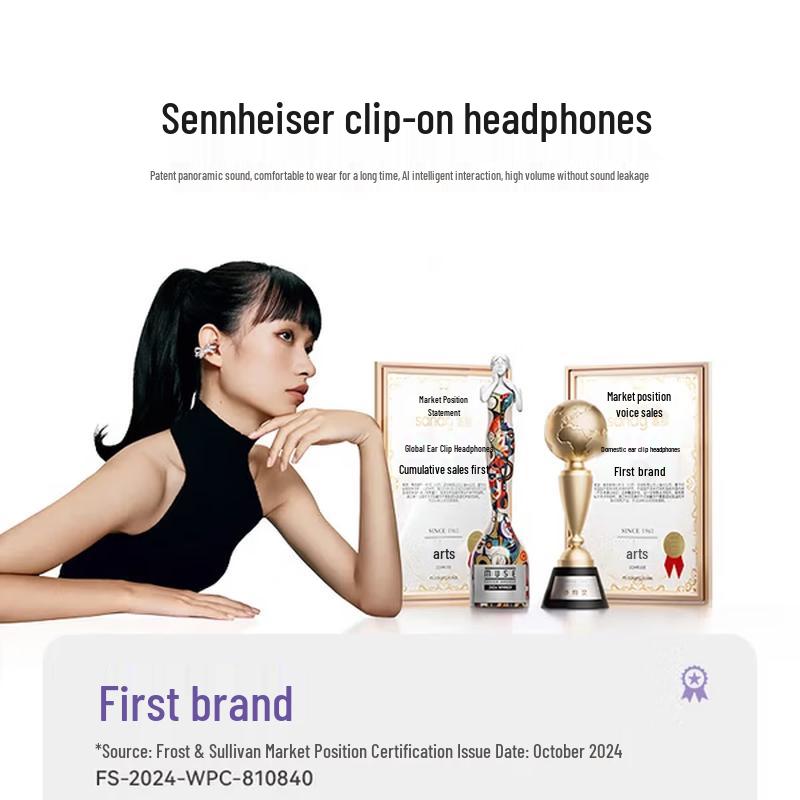 Беспроводные спортивные Bluetooth-наушники SANAG S6S Pro с открытым ухом и креплением-клипсой