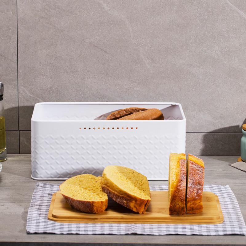 Breathable Square Metal Bread Box