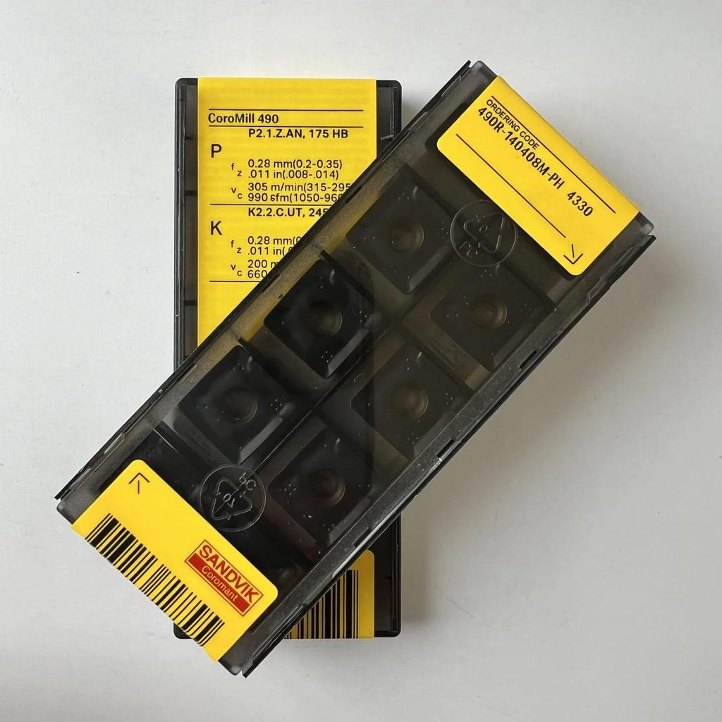 Original Sandvik / 490R-140408M-PH 4330 /CNC Lathe Carbide Blade 10 Pcs