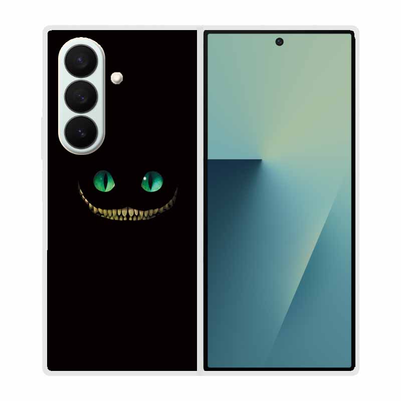 Phone Case For Samsung Galaxy Z Fold7Fold 7 Hard Plastic Flip Capa Coque Protective Clear Transparent Edge Shield Cover Casing