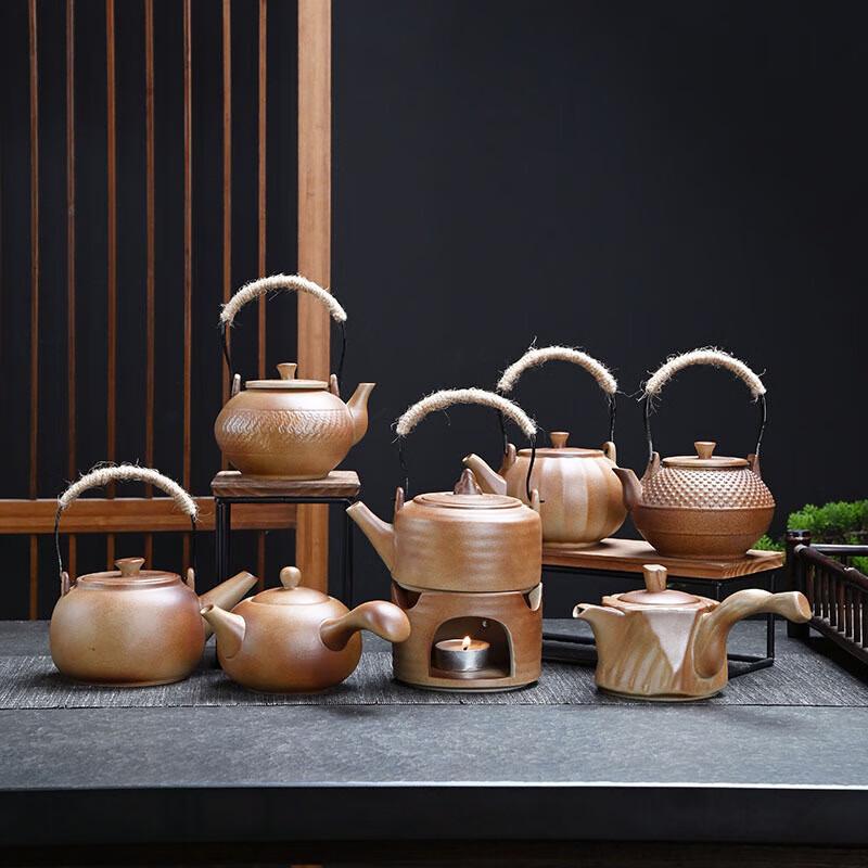 Dan Shi Zhi Yuan Coarse Pottery Teapot & Warming Set