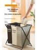 Waterproof Foldable Oxford Cloth Laundry Hamper with Lid for Bathroom Use