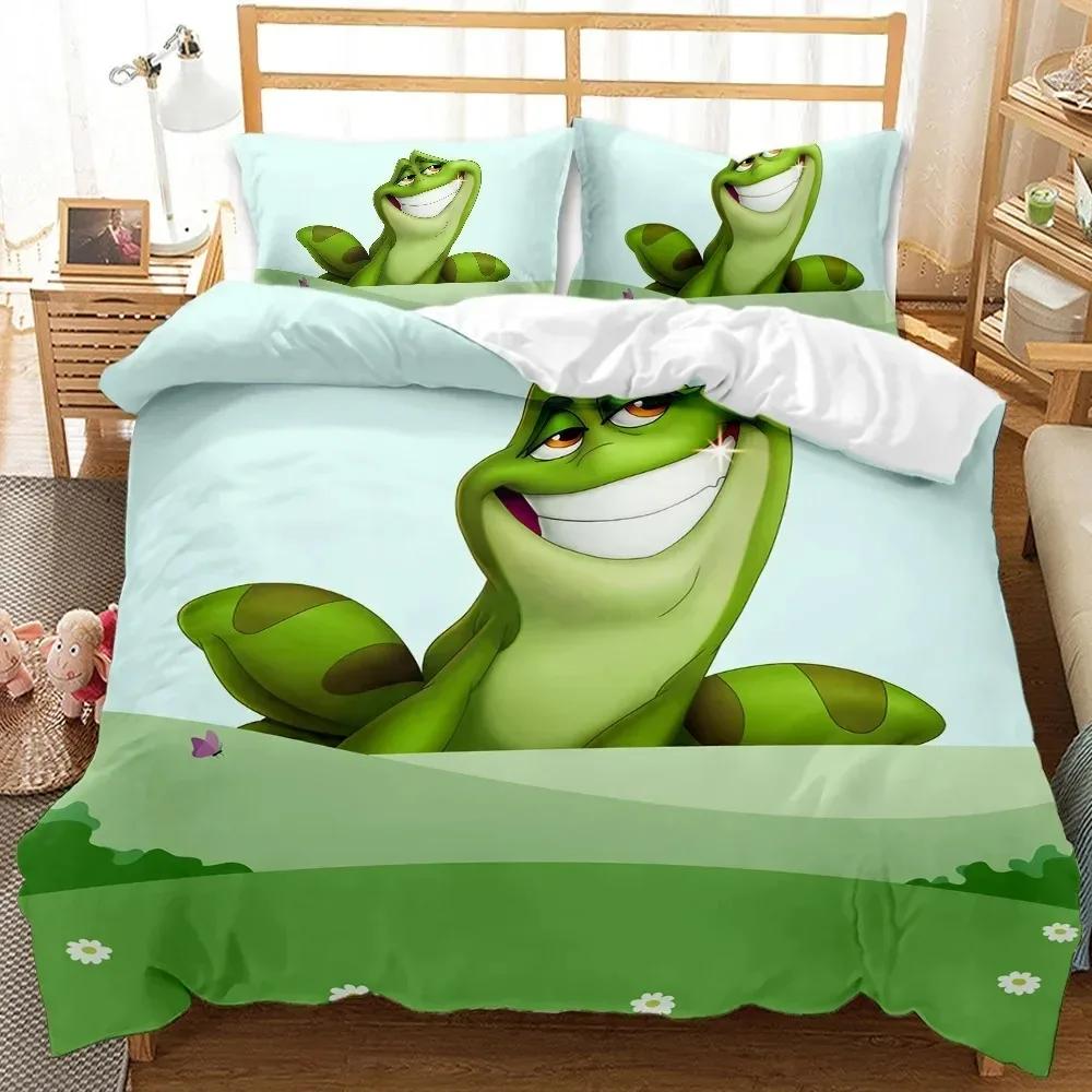 Постельное белье Пододеяльник с рисунком лягушки King Queen Size Fantasy Galaxy Animal Color Frogs Design Psychedelic Polyester Quilt Cover