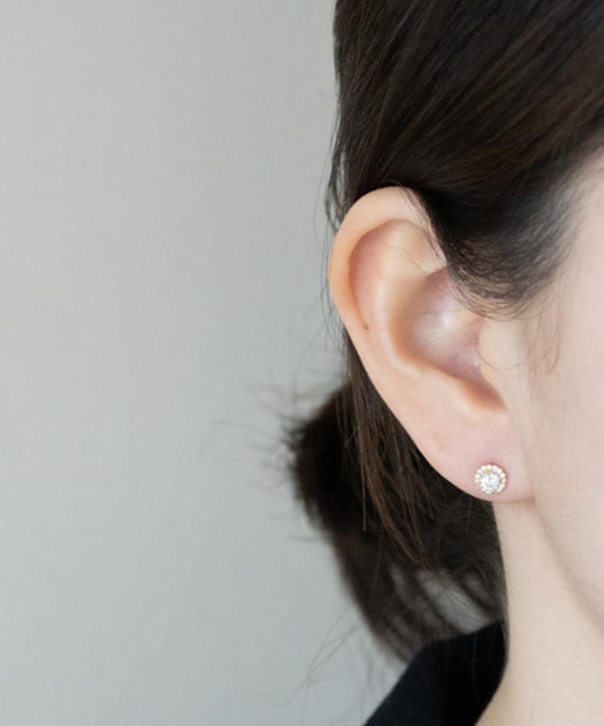 Серебряные серьги Alleun 925 пробы, круглые, крупные, серебристые