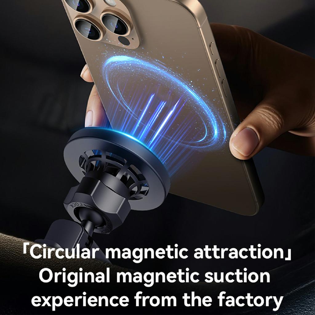 YESIDO C221 Compatible with MagSafe Car Mount Holder Circular Air Vent Compatible Stand Rotatable Adjustable Diameter