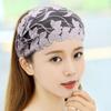 Кружевная повязка на голову с вышивкой, широкая боковая, корейская повязка для волос, милый обруч для волос для мамы, модный головной убор