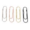 40 Pcs Black Silver Gold  Colors Pen Clip Shaped Fancy Cute Planner Clips Page Marker Bookmark C
