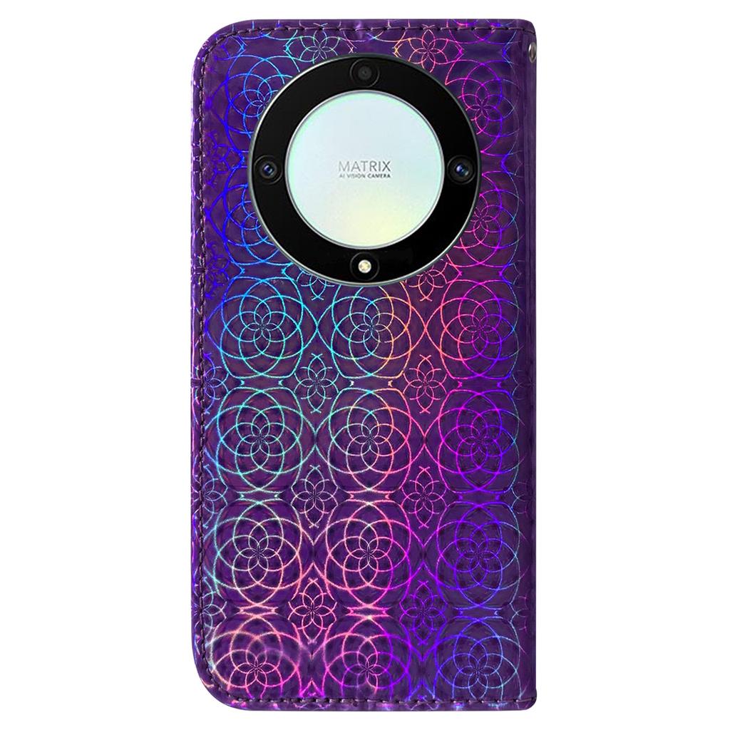 Для Honor X40 5G/X9a 5G/Magic5 Lite 5G Кошелек-чехол из ПУ кожи с ослепительным цветочным узором, откидная подставка, чехол для телефона