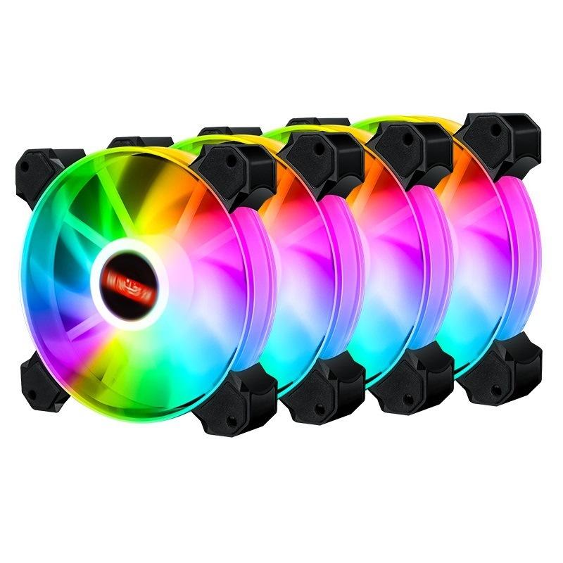 12cm Rgb 5v Pwm 3+4pin Case Fan Quiet Pc Radiator Cpu  Cooler  Argb Sync With Motherboard  Fans