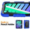 IPad Mini 6/7 Case Shockproof 360 Rotating Stand Hand Strap Silicone Cover Tablet