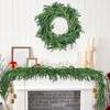 Pine Christmas Garland Realistic Greenery Evergreen Cedar Wreath Winter Holiday Decor Mantel Fireplace Stair Indoor Outdoor Decor