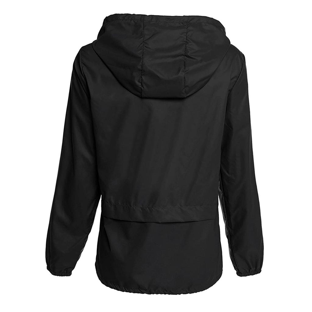 Women's Hooded Lightweight Outdoor Jacket Thin Solid Color Submachine Jacket