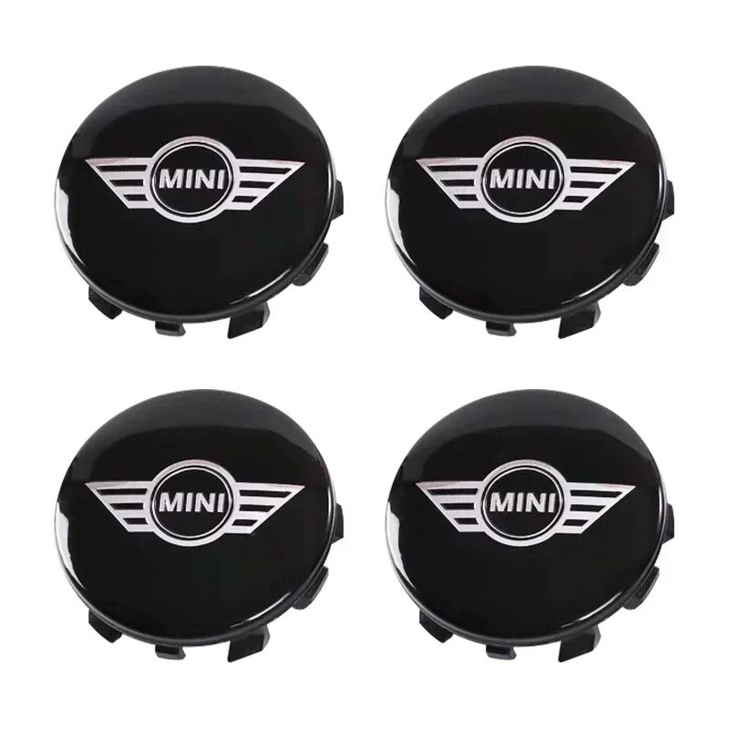 4PCS 54mm 56mm Car Wheel Center Hub Caps Cover Emblem Badge For BMW Mini Cooper One S JCW R55 R56 R57 R58 R60 F55 Clubman FF3