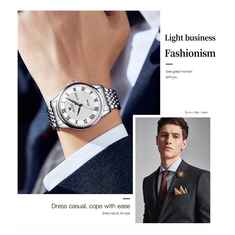 OLEVS 5562 с подарочной коробкой Roman Lelock Кварцевые часы Светящиеся мужские часы