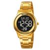 SKMEI 2425 Electric Wristwatch Fashion Casual Clock 3Bar Waterproof EL Light Stopwatch Week Date Calendar Countdown Timer