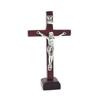 With Stand Wood Crucifix Catholic Prayer Catholic Jesus Cross Religious Charm Wooden Vintage Religious Decoration