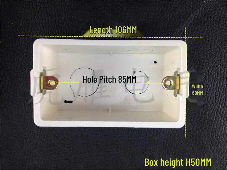 120x120 PVC Junction Box | Large Embedded Electrical Switch Box