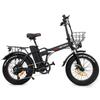 DRVETION AT20 Electric Bike 750W Motor, 48V 10Ah/15Ah/20Ah Battery, 50/65/80 KM Range, 25 KM/H Speed, 20*4.0 Inch Tires E-Bile