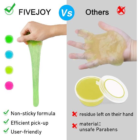 Car Cleaning Gels 4-Pack, Car Cleaning Putty Universal Auto Detailing Tools Car Interior Cleaner, Dust Cleaning Slime, Car Accessories Gift For Men &