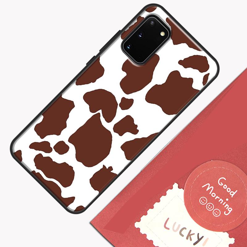 Spotted Cow Skin Print Phone Case For Samsung Galaxy S25 S26 Ultra S20 S21 S22 S23 S24 Plus S9 S10 S25 FE Cover Shell