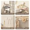 Suction Cup Installation Hanger Storage Rack Retractable Hanger Container Folding Rack  Home