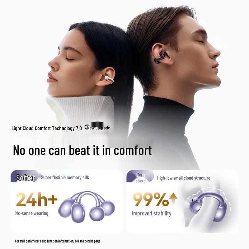 Спортивные Bluetooth-наушники SANAG S7S Ultra с открытыми ушными раковинами и клипсой, с ИИ-переводчиком
