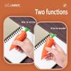 Judy&Nick Carrot Voice Recorder Electronic Sound Toy Can Write Graffiti Ballpoint Pen Novelty Voice Recorder Pen Stationery Gift