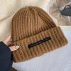 Loose Big Head Knitted Hat for Women In Winter Wool Hats In Autumn and Winter Warm Suitable for Round Face Showing Small Piles of Hats